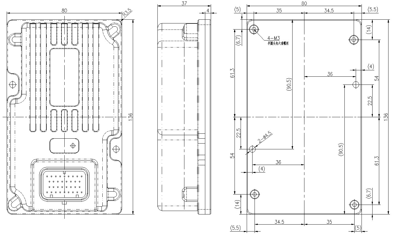 SCM-21A 产品尺寸图